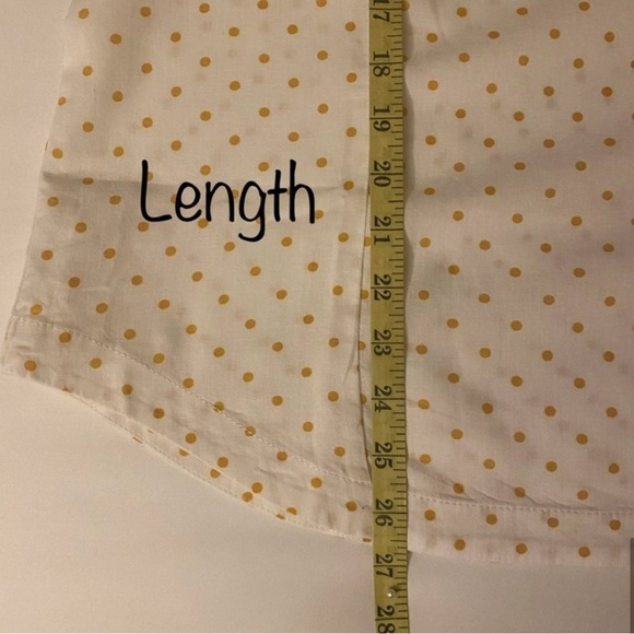 Anthro Maeve Yellow Polka Dot Louise Wrap Tie Sleeve, EUC - Picture 12 of 16